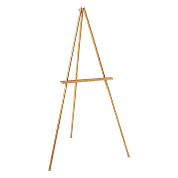 Quartet® Lightweight Tripod Floor Easel, 64" High, Natural Oak freeshipping - TVN Wholesale